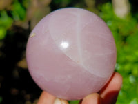 Polished Star Rose Quartz Spheres x 3 From Ambatondrazaka, Madagascar - Toprock Gemstones and Minerals 