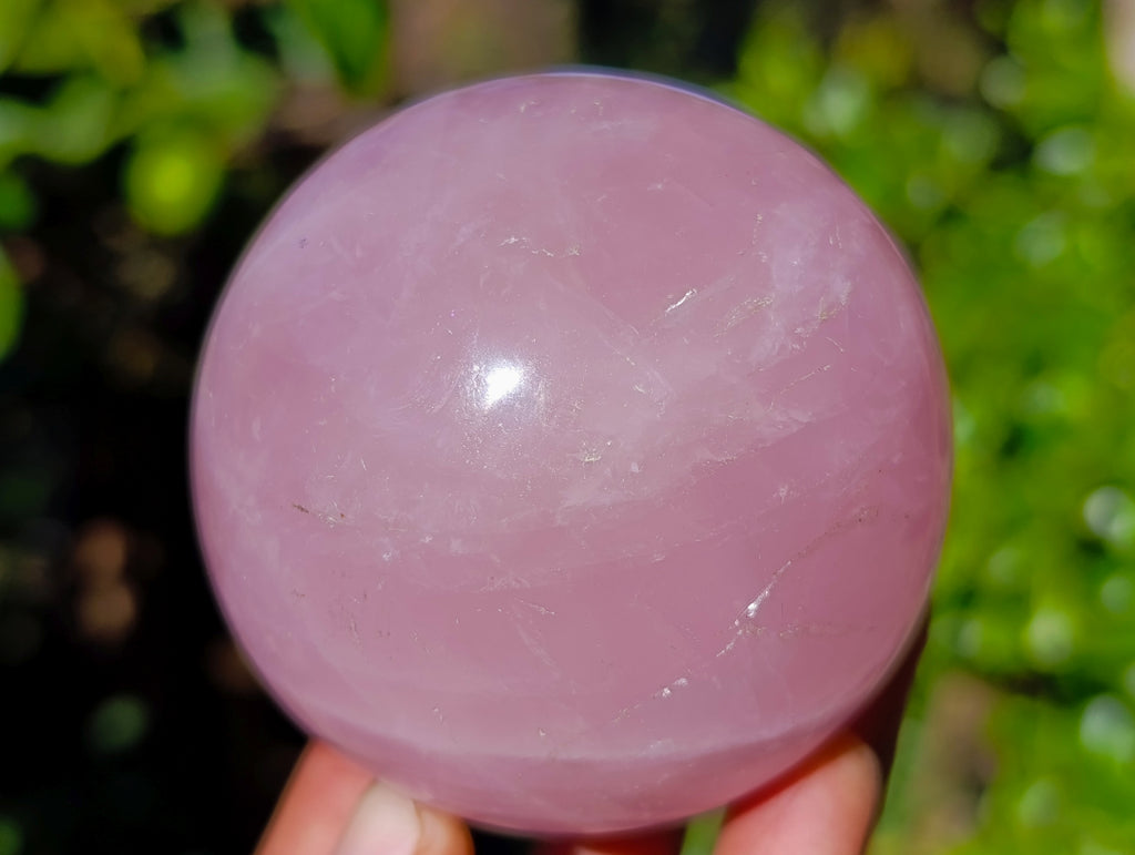 Polished Star Rose Quartz Spheres x 3 From Ambatondrazaka, Madagascar - Toprock Gemstones and Minerals 
