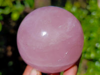 Polished Star Rose Quartz Spheres x 3 From Ambatondrazaka, Madagascar - Toprock Gemstones and Minerals 