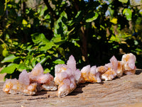 Natural Amethyst Spirit Quartz Clusters x 12 From Boekenhouthoek, South Africa - Toprock Gemstones and Minerals 