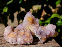 Natural Amethyst Spirit Quartz Clusters x 12 From Boekenhouthoek, South Africa - Toprock Gemstones and Minerals 