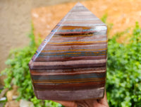 Polished Banded Tiger Iron Points x 3 From Northern Cape, South Africa