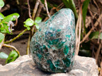 Polished Emerald Mica In Matrix Standing Free Forms x 3 From Mutoko, Zimbabwe - Toprock Gemstones and Minerals 