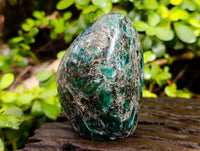 Polished Emerald Mica In Matrix Standing Free Forms x 3 From Mutoko, Zimbabwe - Toprock Gemstones and Minerals 