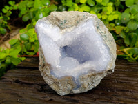 Natural Blue Lace Agate Geode Specimens x 2 From Nsanje, Malawi - Toprock Gemstones and Minerals 