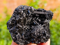 Natural Schorl Black Tourmaline and Smokey Quartz on Orthoclase Matrix with a dash of Hyalite Opal x 12 From Erongo, Namibia - Toprock Gemstones and Minerals 