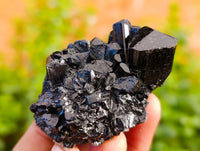 Natural Schorl Black Tourmaline and Smokey Quartz on Orthoclase Matrix with a dash of Hyalite Opal x 12 From Erongo, Namibia - Toprock Gemstones and Minerals 