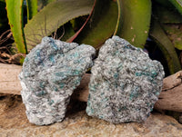 Natural Emerald Mica In Matrix Cobbed Specimens x 2 From Mutoko, Zimbabwe - Toprock Gemstones and Minerals 