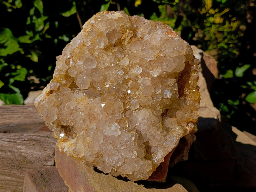 Natural Smokey Limonite Quartz Cluster x 1 From Solwezi, Zambia - Toprock Gemstones and Minerals 