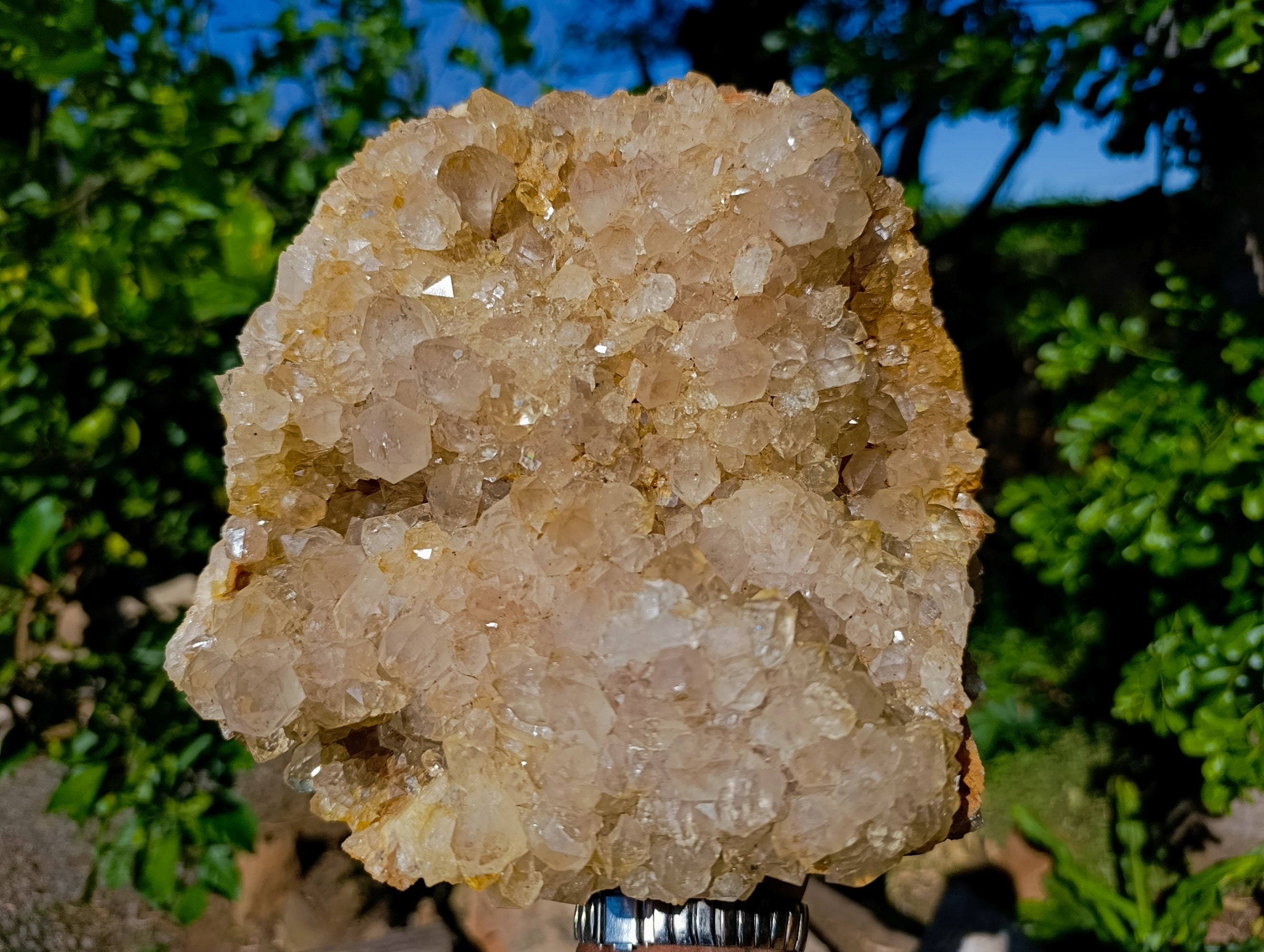 Natural Smokey Limonite Quartz Cluster x 1 From Solwezi, Zambia - Toprock Gemstones and Minerals 
