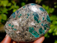 Polished Emerald Mica In Matrix Standing Free Forms x 3 From Mutoko, Zimbabwe - Toprock Gemstones and Minerals 