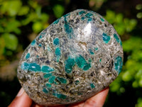 Polished Emerald Mica In Matrix Standing Free Forms x 3 From Mutoko, Zimbabwe - Toprock Gemstones and Minerals 