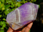 Polished Chevron Amethyst Points x 4 From Ankazobe, Madagascar - Toprock Gemstones and Minerals 