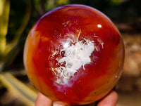 Polished Carnelian Agate Spheres x 4 From Madagascar - Toprock Gemstones and Minerals 