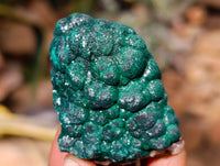 Natural Ball Malachite and Drusy Quartz On Dolomite Matrix Specimens x 6 From Kambove, Congo