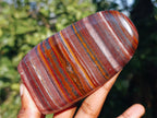 Polished Banded Tiger Iron Jasper Standing Free Forms x 2 From South Africa - Toprock Gemstones and Minerals 