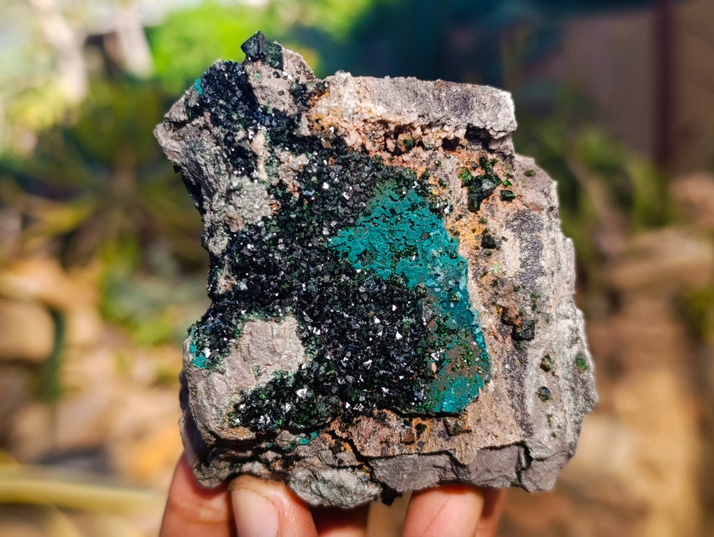 Natural Libethenite Crystals On Dolomite Matrix Specimens x 6 From Shituru, Congo - Toprock Gemstones and Minerals 