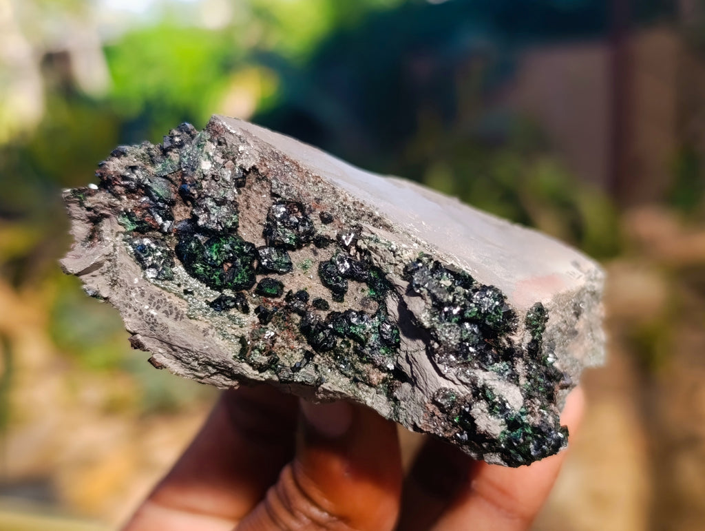 Natural Libethenite Crystals On Dolomite Matrix Specimens x 6 From Shituru, Congo - Toprock Gemstones and Minerals 