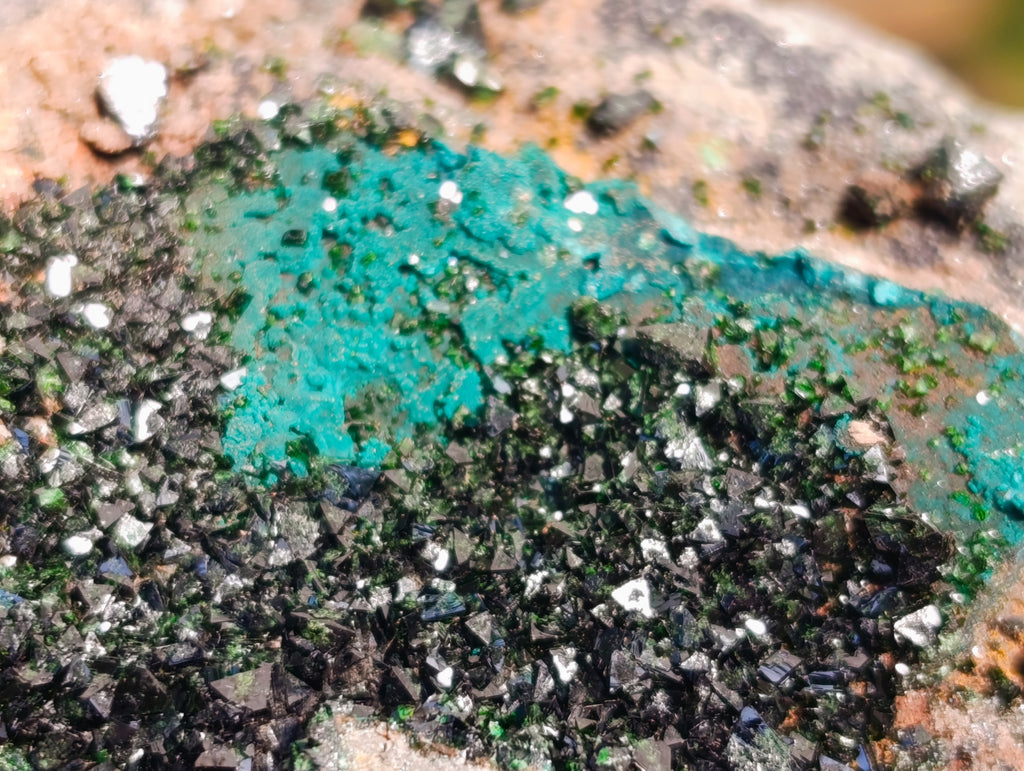 Natural Libethenite Crystals On Dolomite Matrix Specimens x 6 From Shituru, Congo - Toprock Gemstones and Minerals 