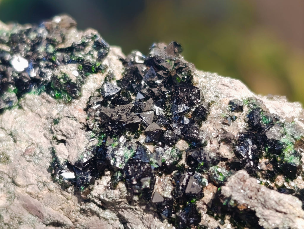Natural Libethenite Crystals On Dolomite Matrix Specimens x 6 From Shituru, Congo - Toprock Gemstones and Minerals 