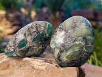 Polished Emerald Mica In Matrix Free Forms x 7 From Mutoko, Zimbabwe - Toprock Gemstones and Minerals 