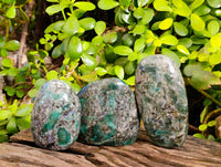 Polished Emerald Mica In Matrix Free Forms x 7 From Mutoko, Zimbabwe - Toprock Gemstones and Minerals 