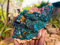 Natural Classic Dioptase On Dolomite Cabinet Specimen x 1 From Likasi, Congo - Toprock Gemstones and Minerals 