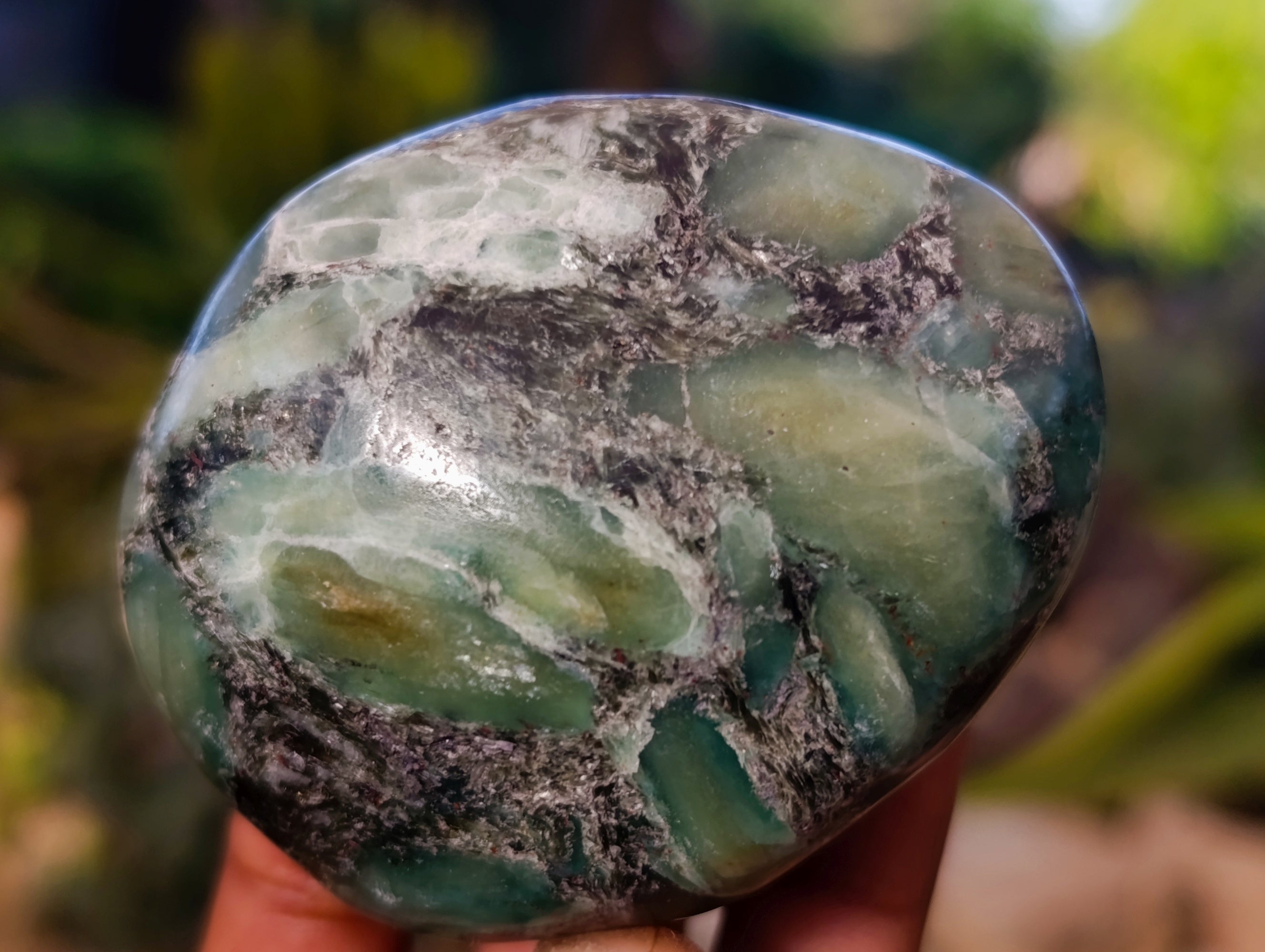 Polished Emerald Mica In Matrix Free Forms x 7 From Mutoko, Zimbabwe - Toprock Gemstones and Minerals 