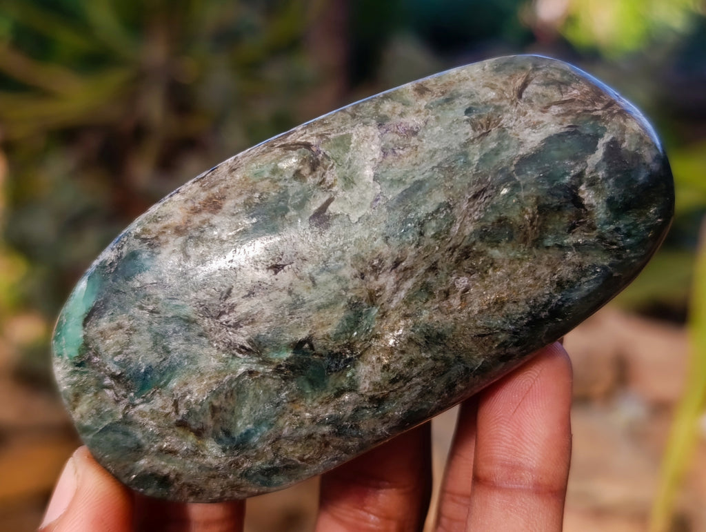Polished Emerald Mica In Matrix Free Forms x 7 From Mutoko, Zimbabwe - Toprock Gemstones and Minerals 