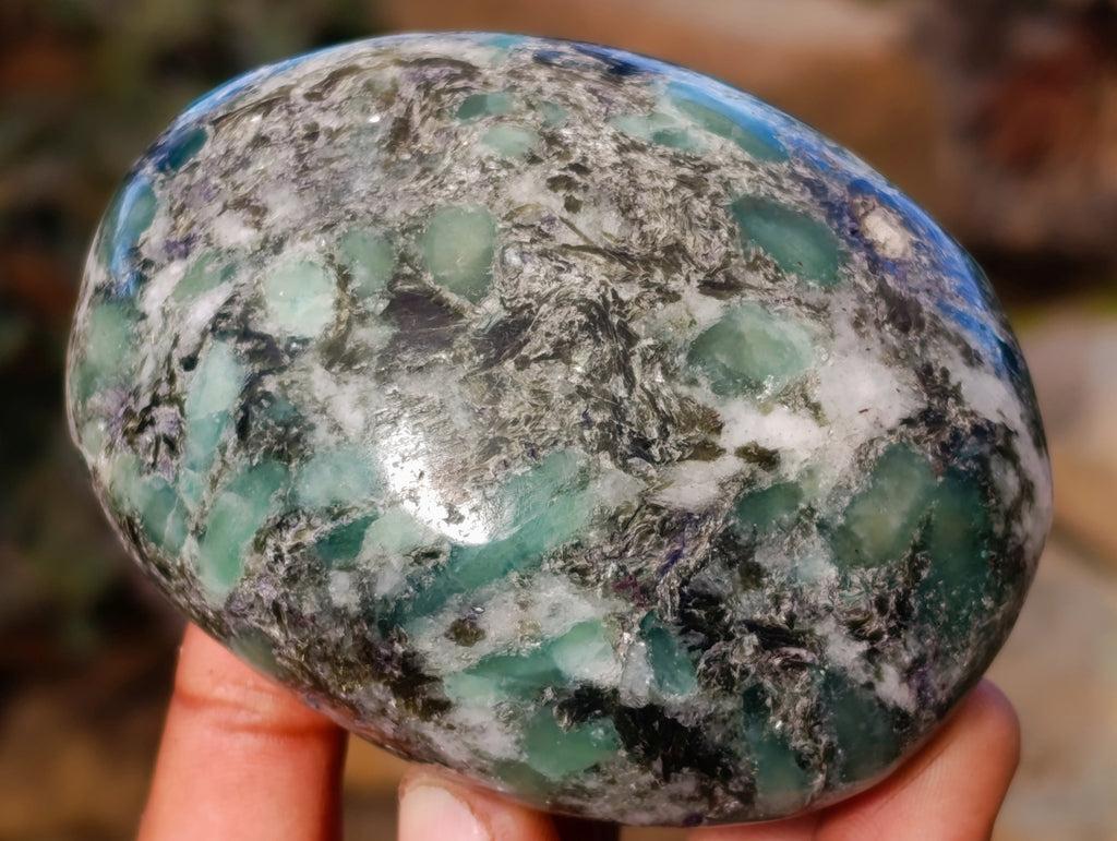 Polished Emerald Mica In Matrix Free Forms x 7 From Mutoko, Zimbabwe - Toprock Gemstones and Minerals 