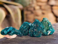Natural Small Dioptase On Dolomite Specimens x 35 From Likasi, Congo - Toprock Gemstones and Minerals 