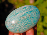 Polished Amazonite Palm Stones x 24 From Madagascar