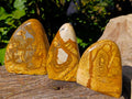Polished Picture Stone Jasper Standing Free Forms x 3 From Ais-Ais, Namibia - Toprock Gemstones and Minerals 