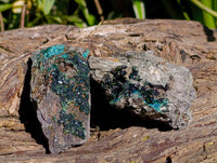 Natural Libethenite Crystals On Dolomite Matrix Specimens x 6 From Shituru, Congo
