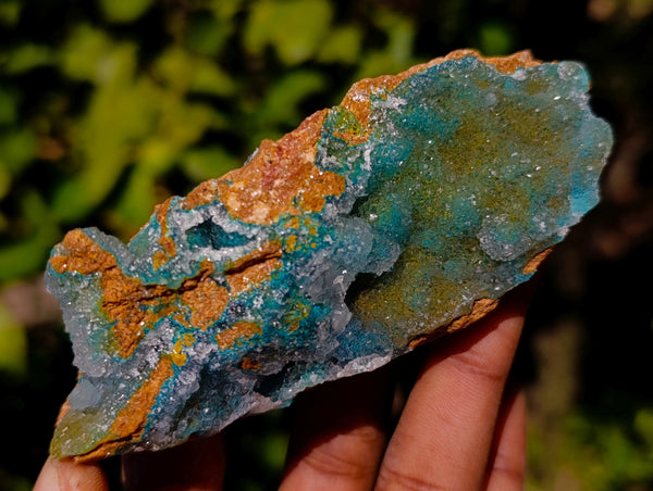 Natural Drusy Coated Chrysocolla and Malachite with Hemimorphite Specimens x 6 From Lupoto Mine, Congo - Toprock Gemstones and Minerals 