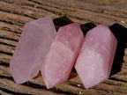 Polished Double Terminated Rose Quartz Points x 12 Ambatondrazaka, Madagascar - Toprock Gemstones and Minerals 