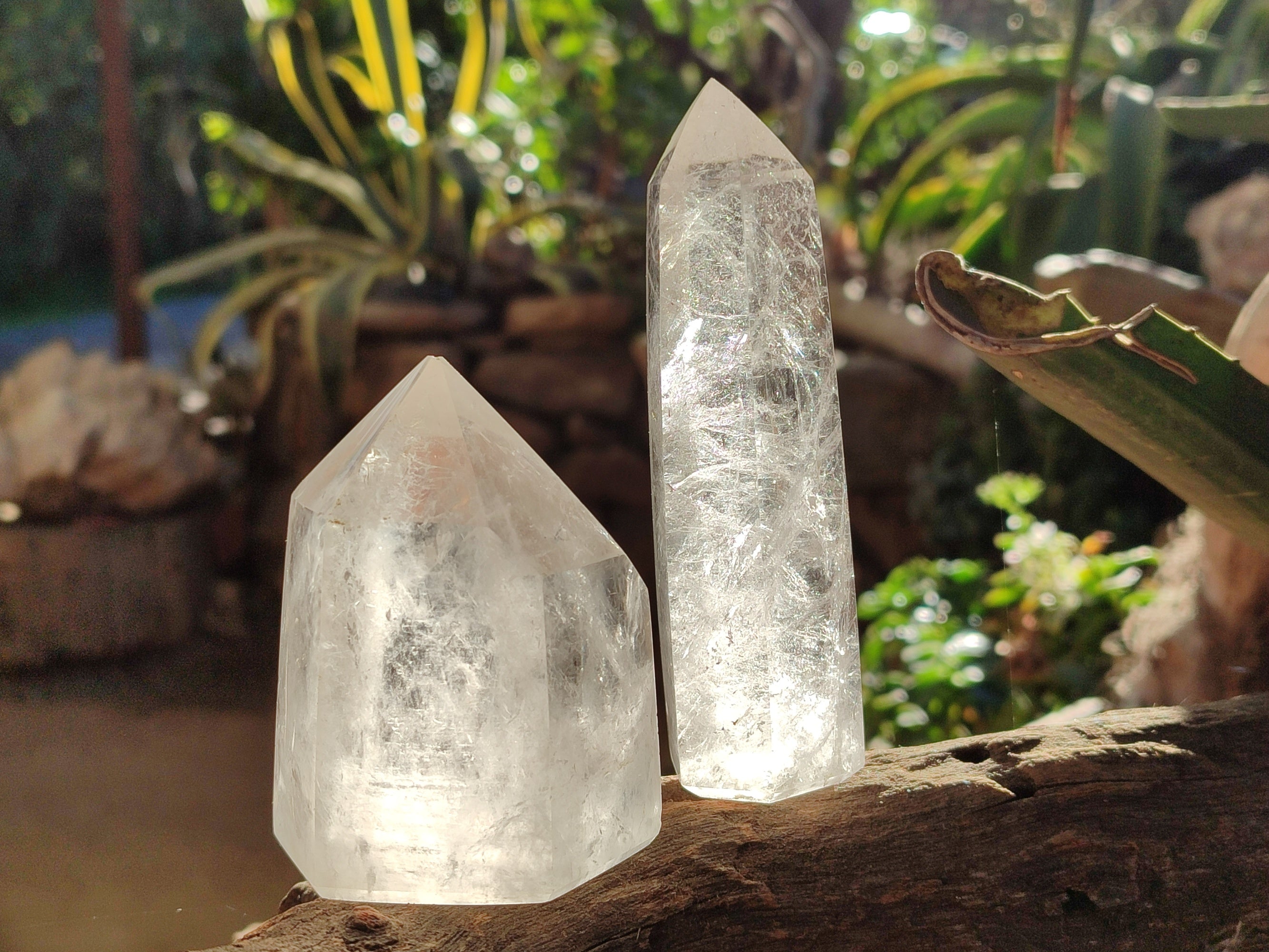 Polished Clear Quartz Crystals x 10 From Madagascar - Toprock Gemstones and Minerals 