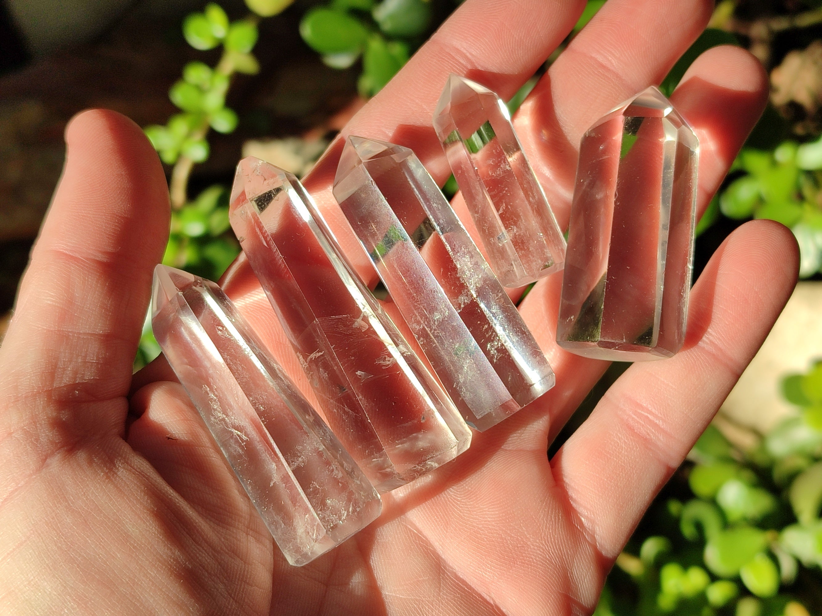 Polished Clear Quartz Crystals x 10 From Madagascar - Toprock Gemstones and Minerals 