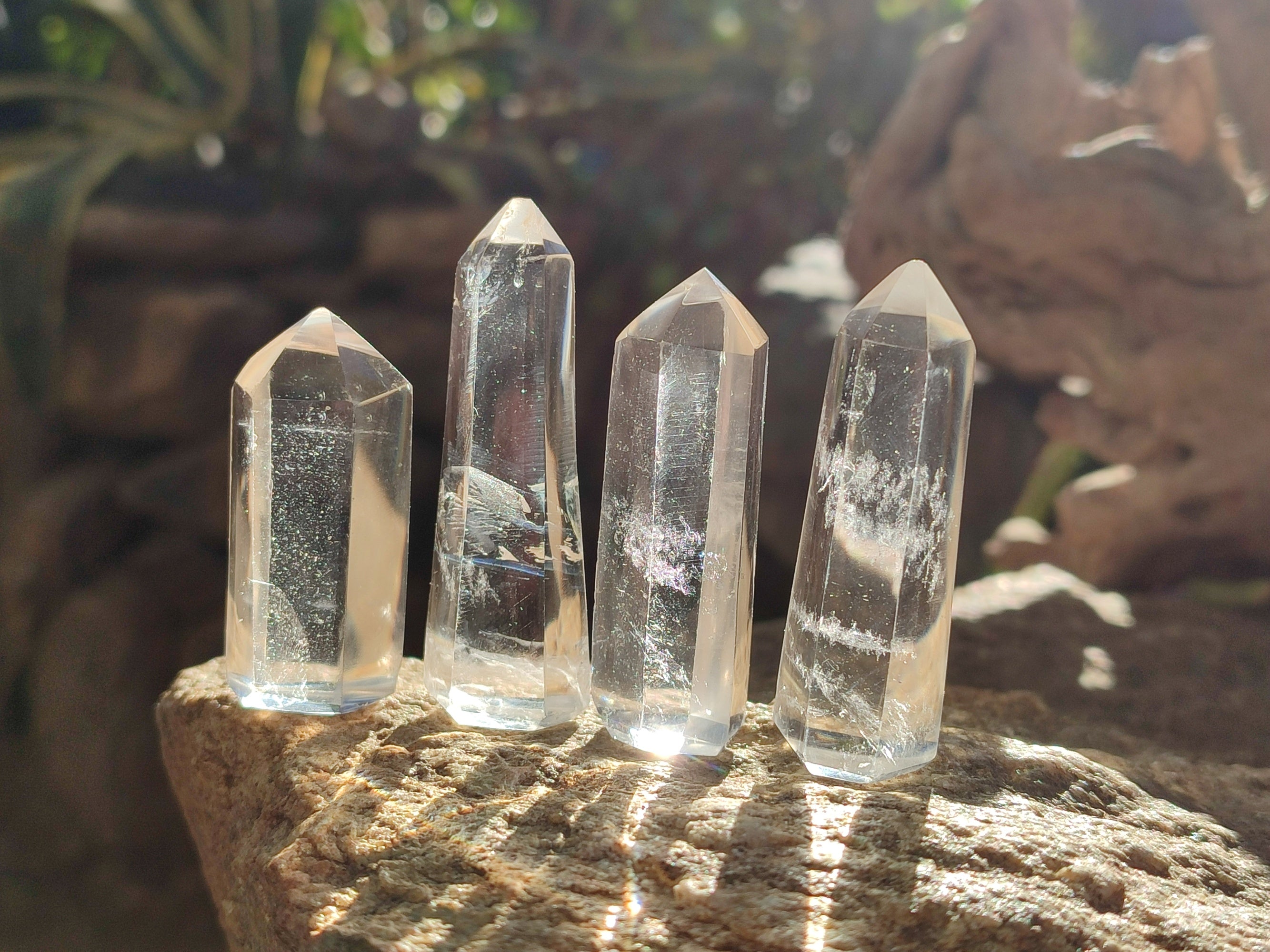 Polished Clear Quartz Crystals x 10 From Madagascar - Toprock Gemstones and Minerals 