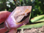 Polished Chevron Amethyst Points x 4 from Ankazobe, Madagascar - Toprock Gemstones and Minerals 