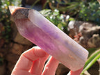 Polished Chevron Amethyst Points x 4 from Ankazobe, Madagascar - Toprock Gemstones and Minerals 