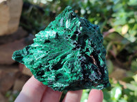 Natural Silky Malachite Specimens x 3 From Kasompe, Congo - Toprock Gemstones and Minerals 