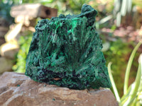 Natural Silky Malachite Specimens x 3 From Kasompe, Congo - Toprock Gemstones and Minerals 