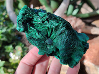 Natural Silky Malachite Specimens x 3 From Kasompe, Congo - Toprock Gemstones and Minerals 