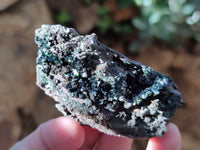 Natural Libethenite Crystals On Dolomite Matrix Specimens x 6 From Shituru, Congo