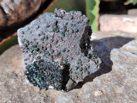 Natural Libethenite Crystals On Dolomite Matrix Specimens x 6 From Shituru, Congo