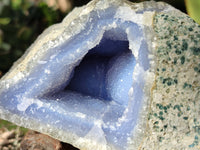 Natural Blue Lace Agate Geodes x 2 From Nsanje, Malawi