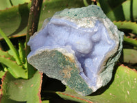 Natural Blue Lace Agate Geodes x 2 From Nsanje, Malawi