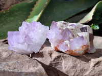 Natural Sunburst Amethyst Spirit Quartz Clusters x 6 From South Africa - Toprock Gemstones and Minerals 
