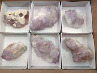 Natural Sunburst Amethyst Spirit Quartz Clusters x 6 From South Africa - Toprock Gemstones and Minerals 